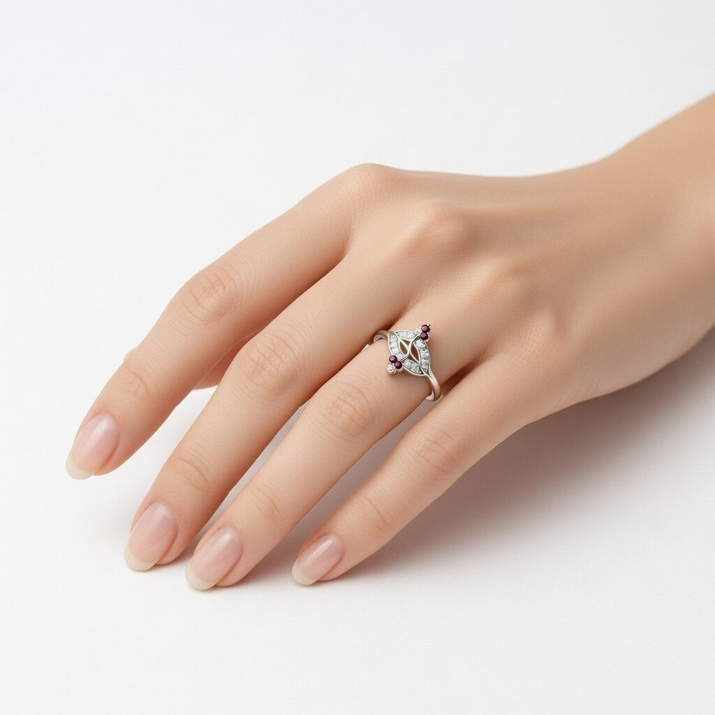 Ruby Lips Kiss Ring - Bold Passion Statement
