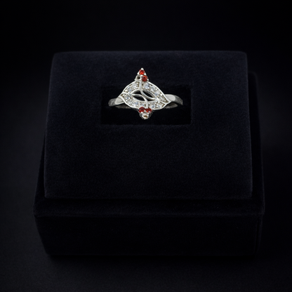 Ruby Lips Kiss Ring - Bold Passion Statement