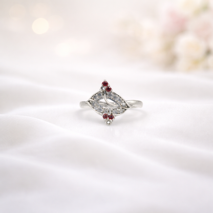 Ruby Lips Kiss Ring - Bold Passion Statement