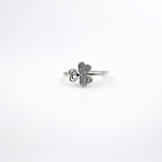 Double Heart Pavé Diamond Ring - Love Multiplied