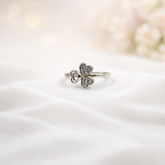 Double Heart Pavé Diamond Ring - Love Multiplied