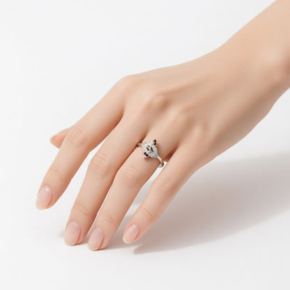 Ruby Lips Kiss Ring - Bold Passion Statement